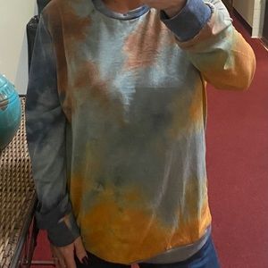 Round Neck Tie Dye Pullover